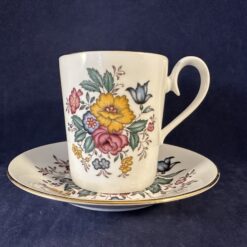 Royal Albert koffiekop en schotel - serie Eden Ø 6,3 cm, hoog 7,5 cm