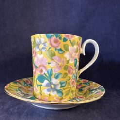 Royal Albert koffiekop en schotel - serie Serenade Ø 6,3 cm, hoog 7,5 cm