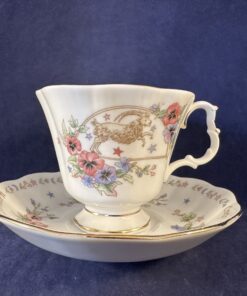 Royal Albert koffie kopje - serie zodiac serie 'Capricorn' Ø 9 cm, hoog 7 cm