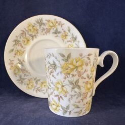 Royal Albert koffiekop en schotel - serie Yellow Ribbon Ø 6,3 cm, hoog 7,5 cm - Afbeelding 4
