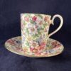 Royal Albert koffiekop en schotel - serie Lady Jane Ø 6,3 cm, hoog 7,5 cm