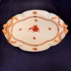 Herend Apponyi Orange grote ovale presenteerschaal met strikken nr. 400 AOG 28,5 x 40,5 cm.