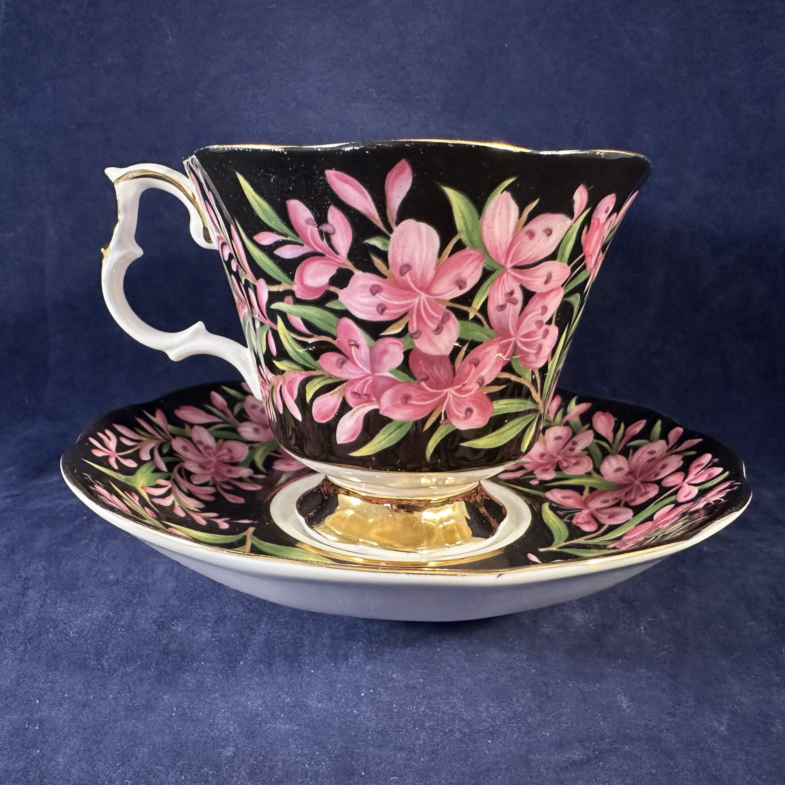 Royal Albert 'Provincial Flowers - Fireweed' kop en schotel Ø 9 cm hoog 7,4 cm - Afbeelding 2