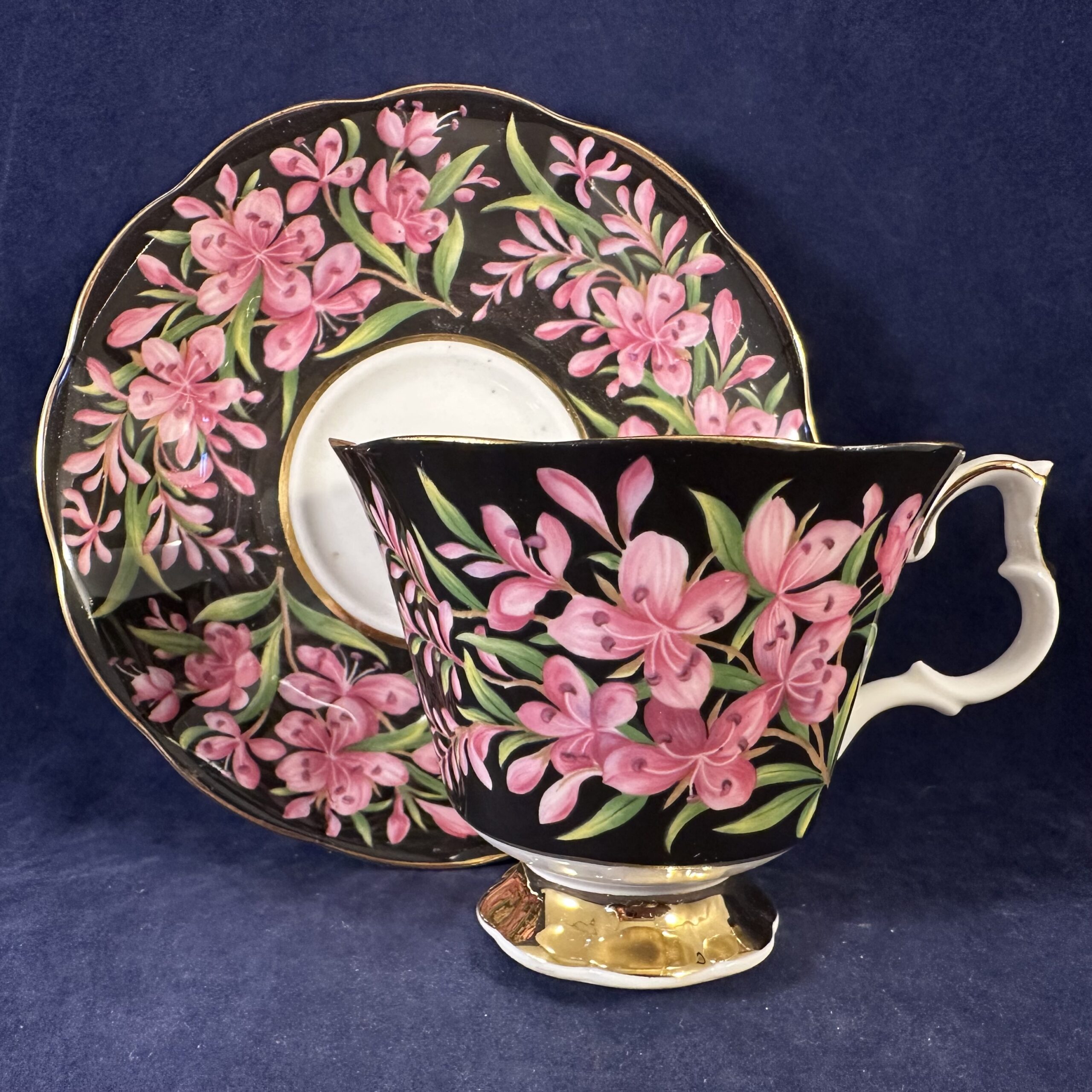 Royal Albert 'Provincial Flowers - Fireweed' kop en schotel Ø 9 cm hoog 7,4 cm - Afbeelding 4