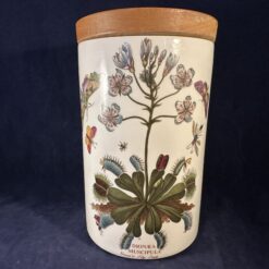 Portmeirion Botanic Garden voorraadpot met houten deksel hoog 19 cm tot deksel, Ø 12 cm,'Dionaea Muscipula/ Venus's Fly Trap