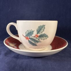 Wedgwood Sarah's garden grote kop met rode schotel, Ø kopje 9 cm hoog 6,3 cm - Afbeelding 2