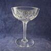 Set van 10 champagne coupes met geslepen sterpatroon, hoog 13 cm, Ø 9,8 cm