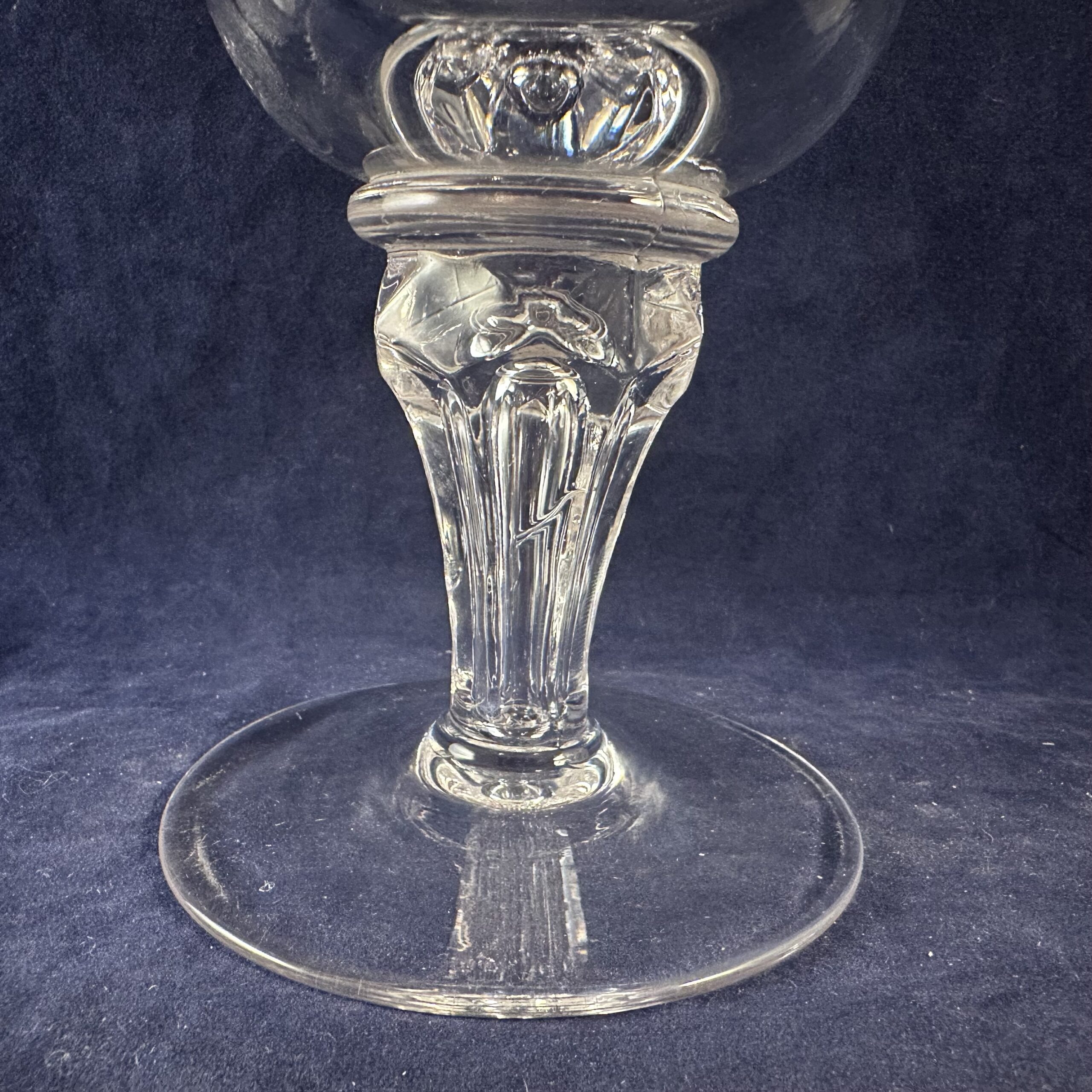 Set van 5 grote zware wijnglazen, hoog 16,5 cm Ø 9 cm - Afbeelding 2