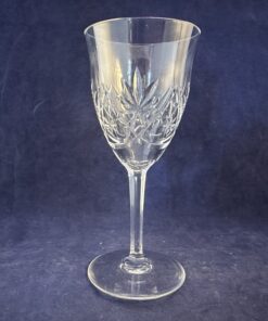 Set van 6 kristallen kleine wijnglazen/ portglazen, hoog 15 cm Ø 6,4 cm