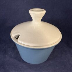 Fris Edam 'Jubilant' suikerpot in wit met blauw - Afbeelding 2
