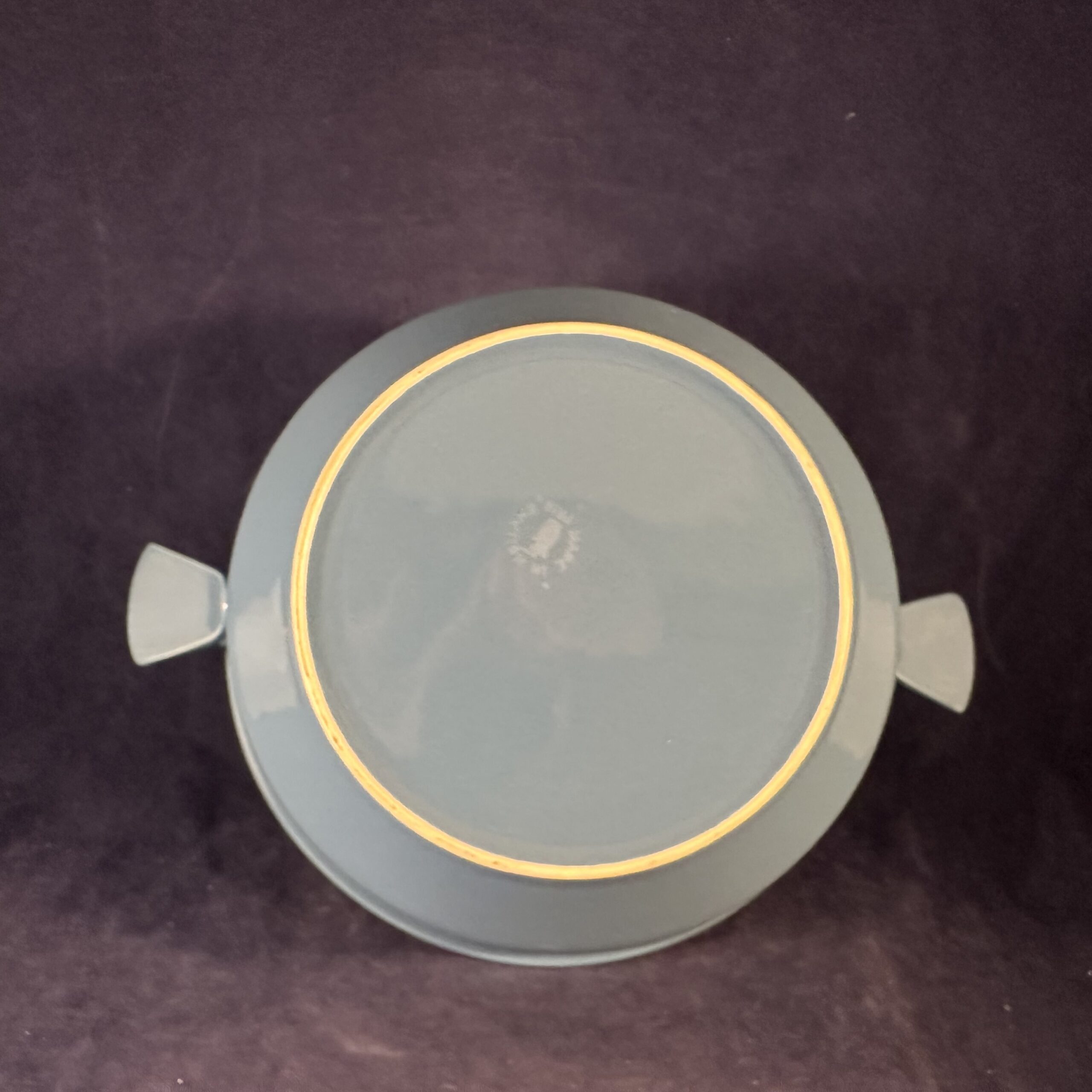 Fris Edam 'Jubilant' dekschaal in wit met blauw - Afbeelding 3