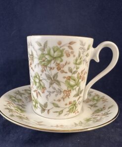 Royal Albert koffiekop en schotel - serie Green velvet Ø 6,3 cm, hoog 7,5 cm