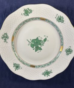 Herend dessertbord, decor Apponyi groen Ø 20,8 cm nr. 520