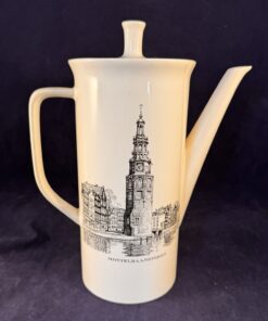 Villeroy en Boch Amsterdamse grachten koffiekan Montelbaans toren