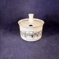 Villeroy en Boch Amsterdamse grachten suikerpot ⌀ 10 cm 9 hg, Magere brug decor.