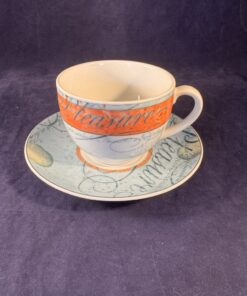 Wedgwood 'Variations' theekop en schotel Ø 9 cm x 6,5 cm