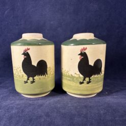 Zeller 'Kip en haan' peper en zoutstrooier, hoog 6,8 cm