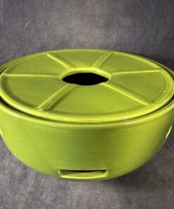 Groen theelicht Ø 17 cm hoog 7 cm.