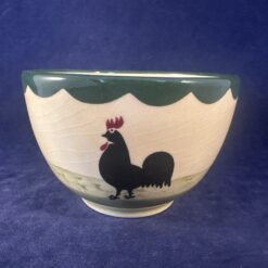 Zeller 'Kip en haan' kommetje, Ø 8,6 cm, hoog 5,7 cm.