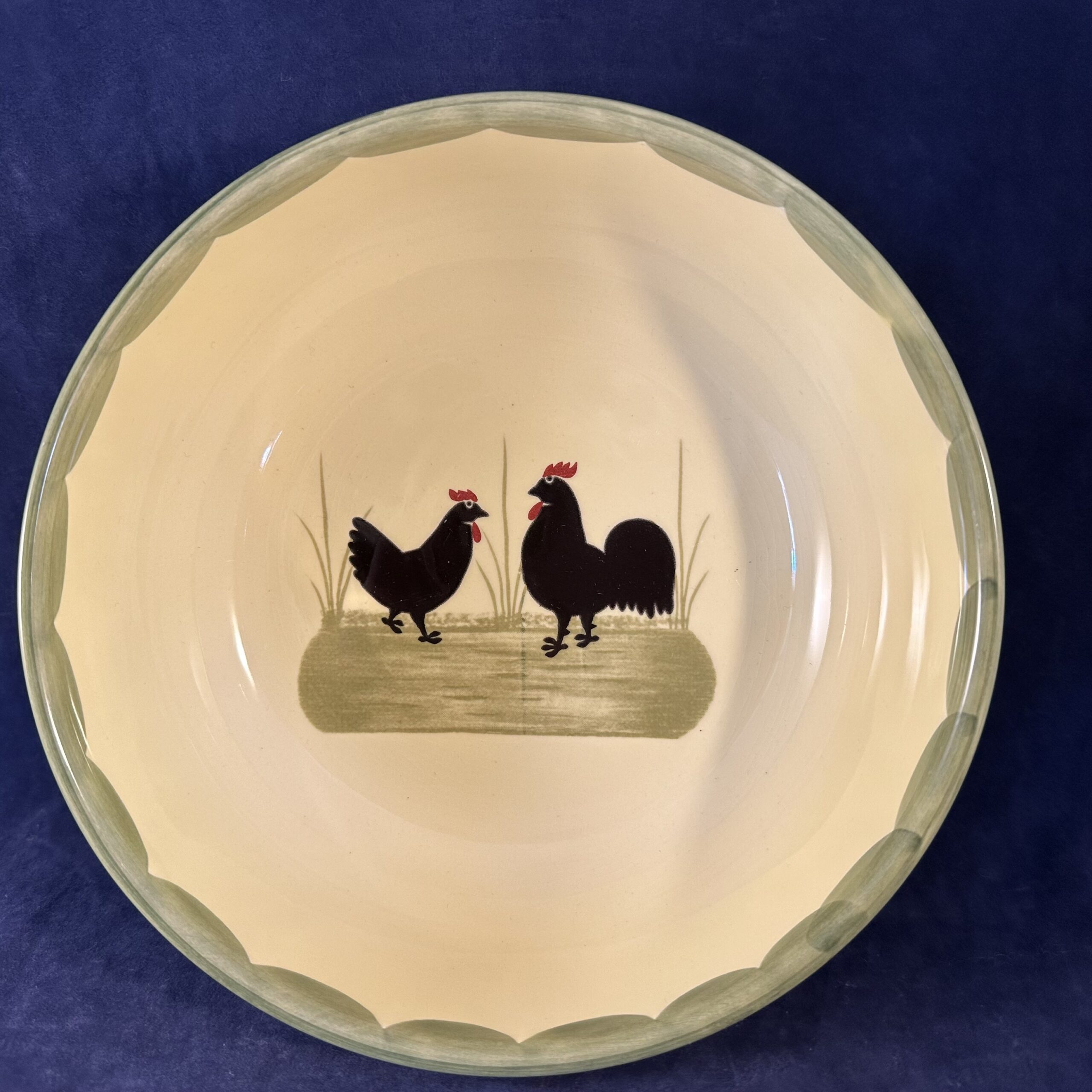 Zeller 'Kip en haan' ronde slakom Ø 19 cm, hoog 8 cm. - Afbeelding 3