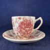 Johnson Brothers Rose Chintz espresso kop en schotel hoog 6 cm Ø 6 cm