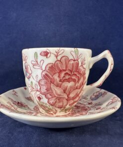 Johnson Brothers Rose Chintz espresso kop en schotel hoog 6 cm Ø 6 cm