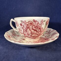 Johnson Brothers Rose Chintz roze thee kop en schotel hoog 6,2 cm Ø 9 cm - Afbeelding 4