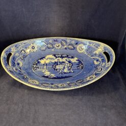 Societe Ceramique 'Teadrinker' blauw broodschaal