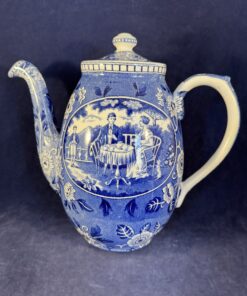 Societe Ceramique 'Teadrinker' blauw kleine koffiepot