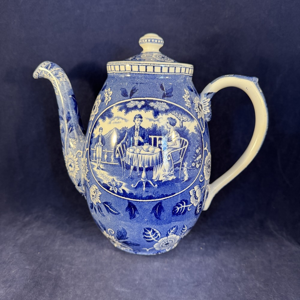 Societe Ceramique 'Teadrinker' blauw kleine koffiepot