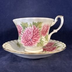 Royal Albert Flower of the month series herenkop en schotel 'November' hoog 7,8 cm, Ø 8,8 cm - Afbeelding 5