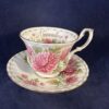 Royal Albert Flower of the month series herenkop en schotel 'November' hoog 7,8 cm, Ø 8,8 cm