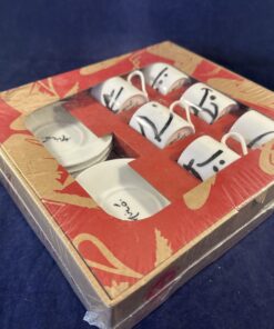Doos met 6 espresso kop en schotels Miro