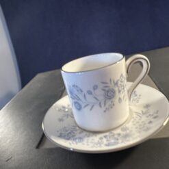 Wedgwood koffer met 'Belle Fleur' 6 espressokop en schotels Ø 5,5 cm hoog 5,8 cm. - Afbeelding 6