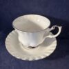 Royal Albert 'Chantilly' platinum herenkop en schotel Ø kopje 8,6 cm