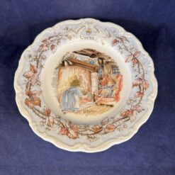 Royal Doulton, Brambly Hedge, 'winter' ontbijt bordje Ø 20,5 cm