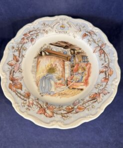 Royal Doulton, Brambly Hedge, 'winter' ontbijt bordje Ø 20,5 cm