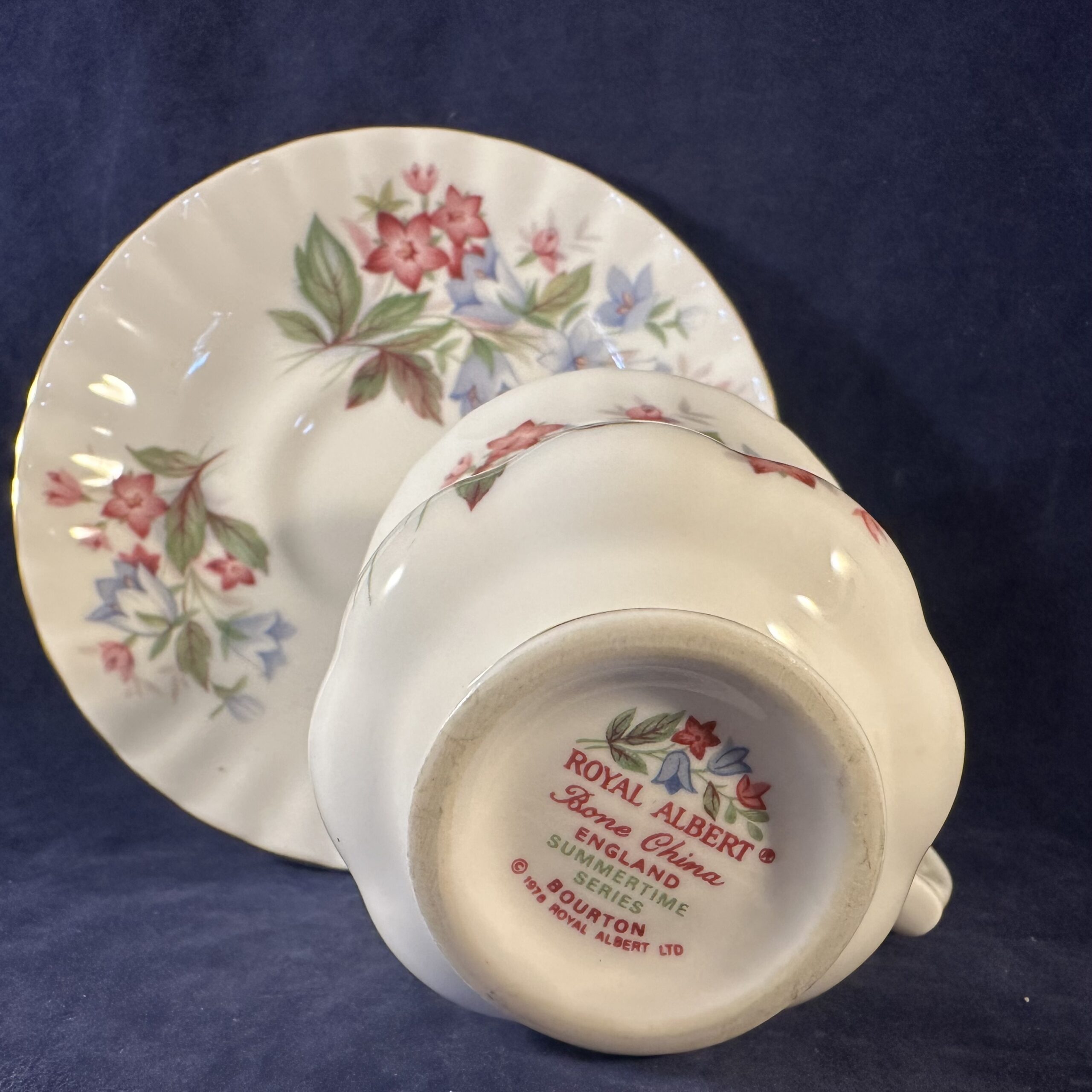 Royal Albert 'Summertime series' 'Bourton' dameskop en schotel Ø 7,3 cm hoog 7,5 cm - Afbeelding 2