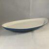 Fris Edam 'Jubilant' serveerschaal in wit met blauw 35 x 18,5 cm.