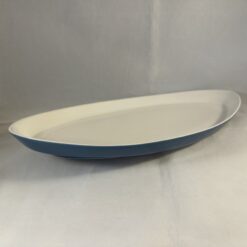 Fris Edam 'Jubilant' serveerschaal in wit met blauw 35 x 18,5 cm.