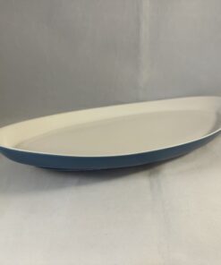 Fris Edam 'Jubilant' serveerschaal in wit met blauw 35 x 18,5 cm.