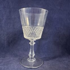 Val Saint Lambert ‘Heidelberg’ set van 7 wijnglazen, hoog 14,5 cm, Ø 7,5 cm.