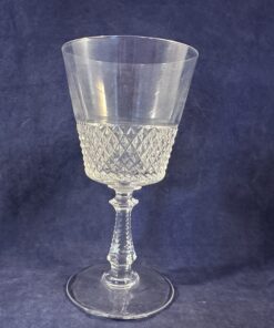 Val Saint Lambert ‘Heidelberg’ set van 7 wijnglazen, hoog 14,5 cm, Ø 7,5 cm.