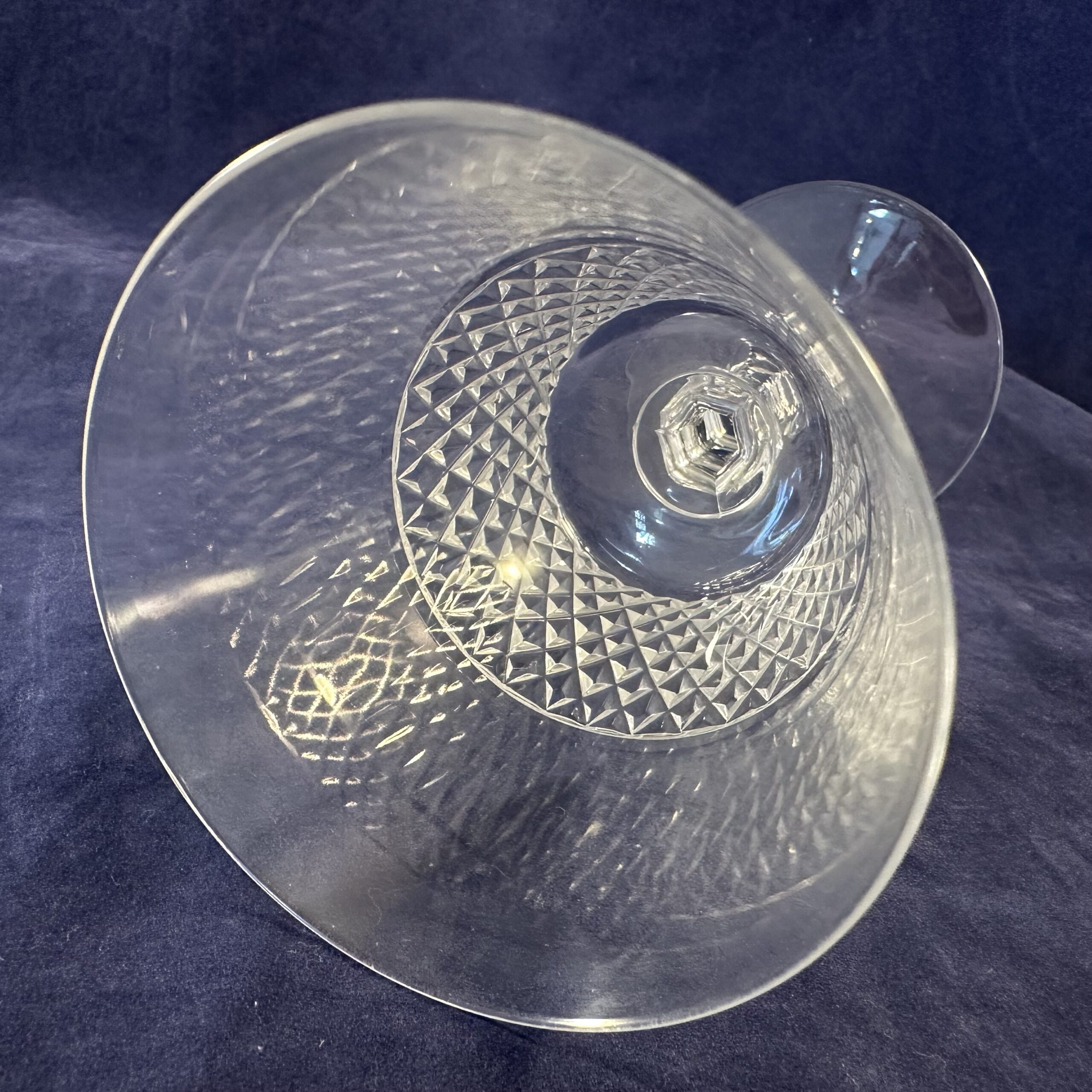 Val Saint Lambert ‘Heidelberg’ set van 7 wijnglazen, hoog 14,5 cm, Ø 7,5 cm. - Afbeelding 3