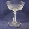 Val Saint Lambert 'Heidelberg' set van 6 coupes prachtig diamantgeslepen, hoog 12 cm, Ø 9,8 cm