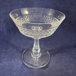 Val Saint Lambert 'Heidelberg' set van 6 coupes prachtig diamantgeslepen, hoog 12 cm, Ø 9,8 cm - Afbeelding 3