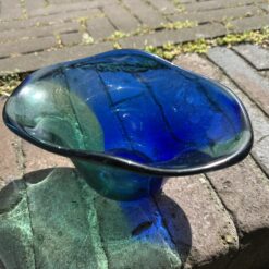 Leerdam unica vaas van Floris Meydam AE 976 (1955) Hoog 10,5 cm, Ø 19 x 12 cm - Afbeelding 3