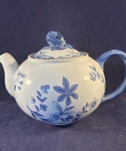 Rorstrand Ostindia kleine theepot, aardewerk hoog 13 cm, inhoud 800 cc. 