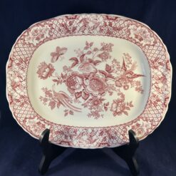 Mason's Pink Stratford rechthoekige platte schaal 27,5 x 33,5 cm - Afbeelding 2