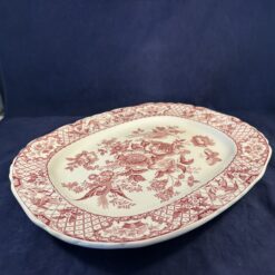 Mason's Pink Stratford rechthoekige platte schaal 27,5 x 33,5 cm